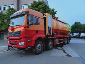 陕汽德龙前四后八清洗吸污车33立方